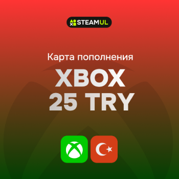Карта пополнения Xbox: 25 TL (Турция)